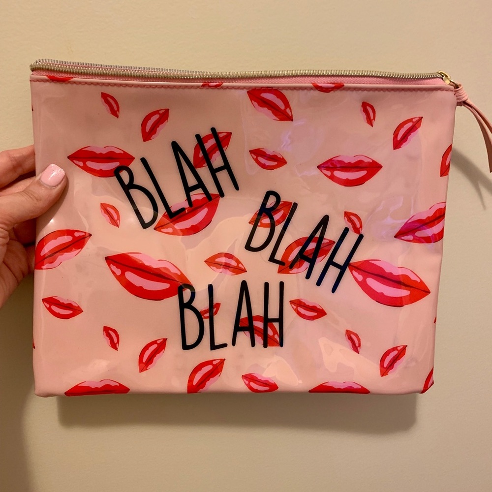 Blah Blah Blah Lip Zip Bag